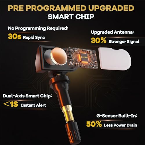 TPMS(Tire Pressure Sensor) FIT Silverado/Traverse/Malibu/Camaro 4pcs 433MHz