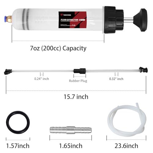 Thorstone 200cc Fluid Extractor Pump with 60cm Hose - size: 200cc(60cm）