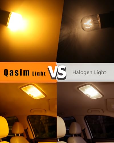 Qasim BA9S LED Bulb 1893 1895 53 57 T4W Amber 12V Car Light 10-Pack - color: Amber