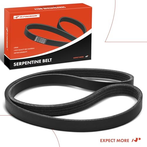 A-Premium Serpentine Belt 4-Rib 36.14 In Compatible with Honda, Hyundai