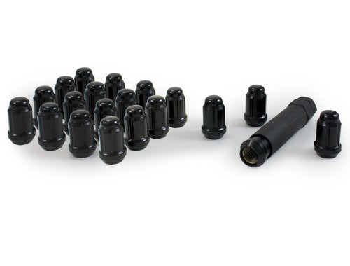 Gorilla Automotive 21133BC 작은 직경, 도토리, 블랙, 5 러그 키트 (12mm x 1.50 스레드 사이즈) - 20개 팩