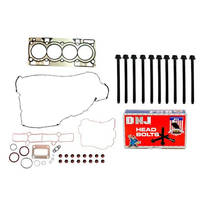 DNJ HGB4312 Engine Cylinder Head Gasket Set with Head Bolt Kit, Complete Repair Set for 2014-2020 Ford Escape Fusion 1.5L L4 16V DOHC 1499cc