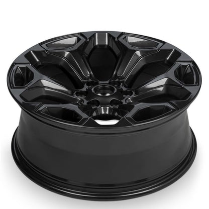 Wheel 22x9 in Aluminum Rim 6 Lug 139.7mm 19mm Offset 77.8mm CB| Painted Black finish Fits 2020-2024 Dodge Ram 1500 | New OEM Surplus | 5YD62TRMAB - size: 22x9 - OEM Surplus