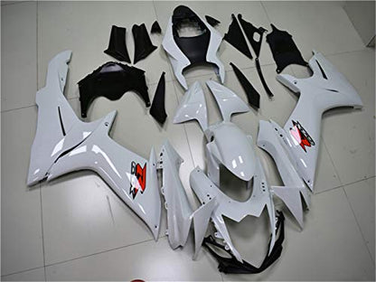 YTL White Full Fairing Fit for Suzuki 2011-2026 GSXR 600/750 - color: 013 White