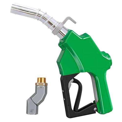 3/4" NPT Automatic Fuel Nozzle with 360° Swivel Diesel Transfer Nozzle - color: 1pack green, size: 3/4'' NPT