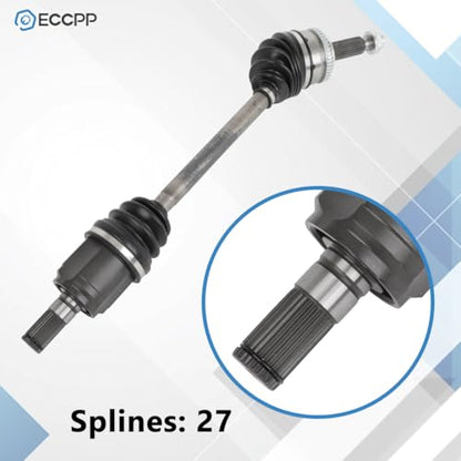 ECCPP CV Axle Shaft Assembly fit for 2013-2018 for Hyundai Elantra Coupe/GT - size: 175804