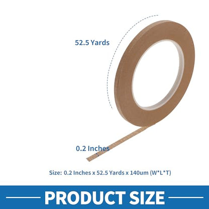 Painters Tape Easy Removal 0.2 Inches x 52.5 Yards Brown - color: Brown, size: 0.2 Inches x 52.5 Yards