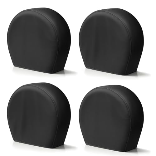 Explore Land Tire Covers 4 Pack Fit Tire Diameters 23-25.75 inch, Black - size: S (Fits Tire Diameters 23''-25.75''), style: Black - 4 Pack