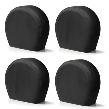 Explore Land Tire Covers 4 Pack Fit Tire Diameters 23-25.75 inch, Black - size: S (Fits Tire Diameters 23''-25.75''), style: Black - 4 Pack