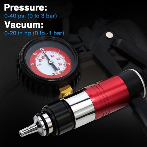 YSTOOL Hand Held Vacuum & Pressure Pump Brake Clutch Fluid Bleeder Tool Kit