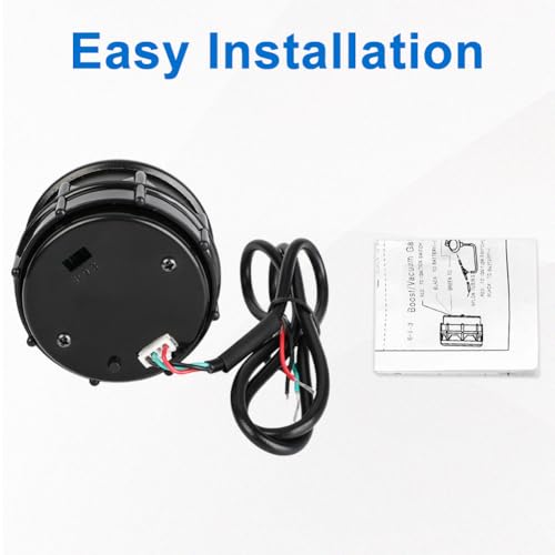 Car Tachometer Tacho Gauge 0-9999 RPM Gauge Meter Kit 2inch 52mm - size: Tachometer Tacho Gauge