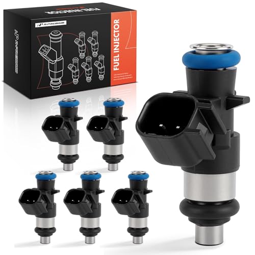 A-Premium 4 Holes Set of 6 Fuel Injectors Compatible with Jeep