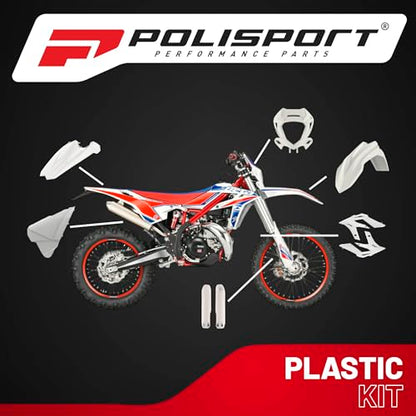 Polisport Motocross MX Replica Plastic Kit - White (2020-2022) - color: White