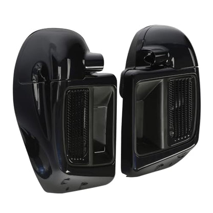 HR3 Midnight Blue Water-Cooled Vented Fairing Lowers Kit Compatible with 2019 Street Glide FLHX 2020 Road Glide Limited FLTRK (Replace for OEM) - color: Midnight Blue