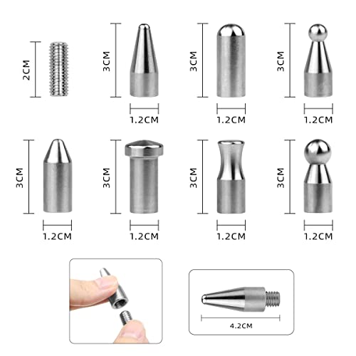 LadyRosian Dent Repair 22PCS Tools Paintless Dent Repair Hammer with Knock Down Head Tap Tools Set for Car Dent Removal