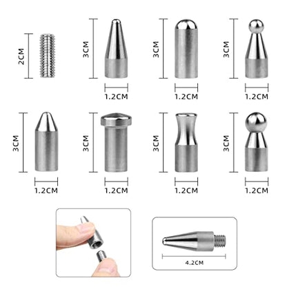 LadyRosian Dent Repair 22PCS Tools Paintless Dent Repair Hammer with Knock Down Head Tap Tools Set for Car Dent Removal