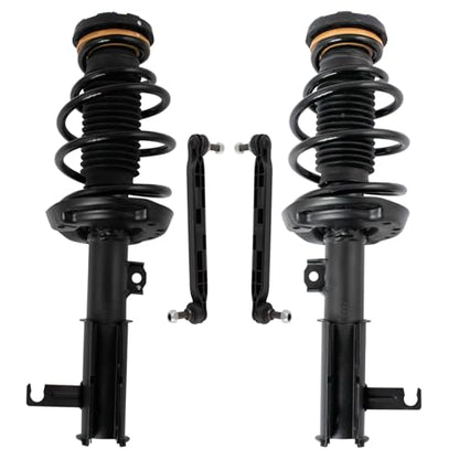 TRQ Front Suspension Kit Complete Strut & Coil Spring Assembly Sway Bar - style: SCA34824
