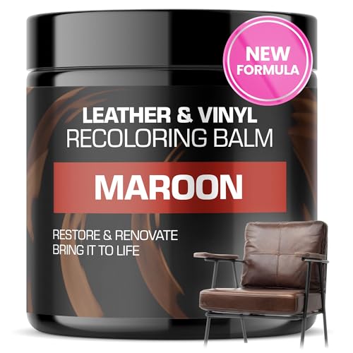 FORTIVO Leather and Vinyl Recoloring Balm Maroon - color: Maroon