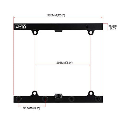 K Series Fuel Rail with Gauge kit Compatible with Honda Civic K20 K24