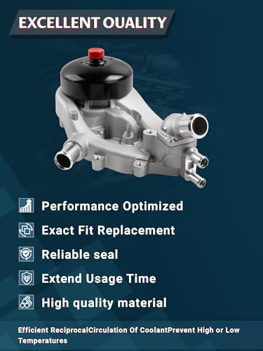 Water Pump Fit for 2007-2020 Silverado Tahoe Suburban Sierra Yukon H2 H3
