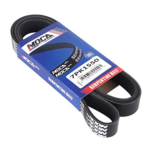 MOCA EPDM Serpentine Belt 7PK1550 2012-2017 for Toyota Camry 3.5L - size: 7PK1550