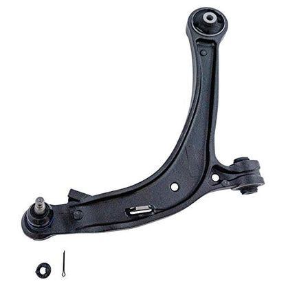 TRQ Front Lower Driver and Passenger Side Control Arm and Ball Joint Set 2 - style: PSA66714