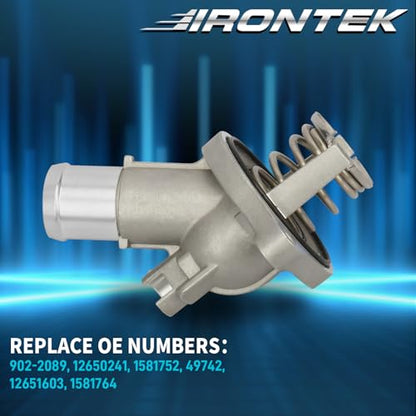 IRONTEK 902-2089 Thermostat Housing Engine Coolant 16-20 for Buick Envision - size: 902-2089
