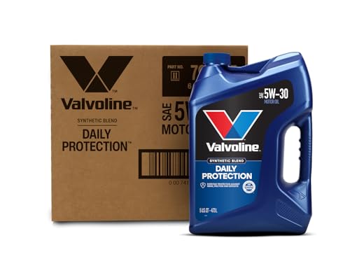 Valvoline Daily Protection SAE 5W-30 Synthetic Blend Motor Oil 5 QT, Case of 3 - size: 5 quarts, Case of 3, style: Synthetic Blend