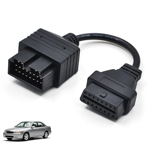 20-Pin OBD1 to 16-Pin OBD2 Diagnostic Adapter Cable for KIA Vehicles – OBDI to OBDII Converter Connector, Compatible with ELM327 Scan Tool & OBD1 Code Reader - size: 20 Pin to 16 Pin for KIA