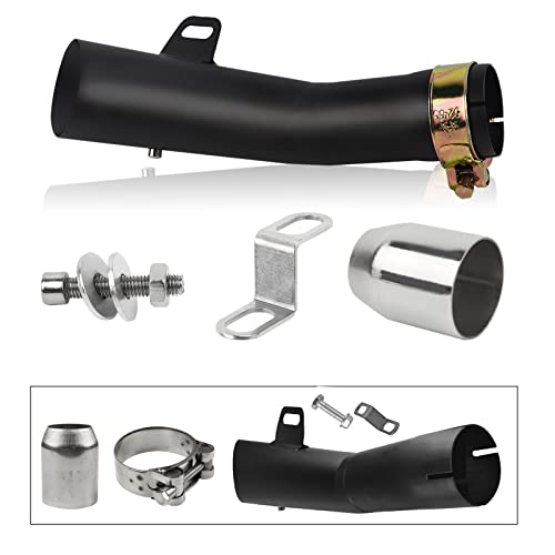 FLYPIG Exhaust Pipe 38-51mm (1.5-2.01") Adjustable for Yamaha YZF R6, 06-18