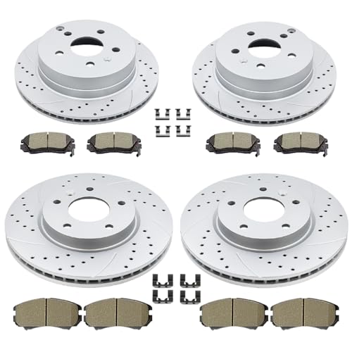 Acinoparts Front (12.64”, 321mm) and Rear Brake Kit for GMC Terrain - size: HMBK21001