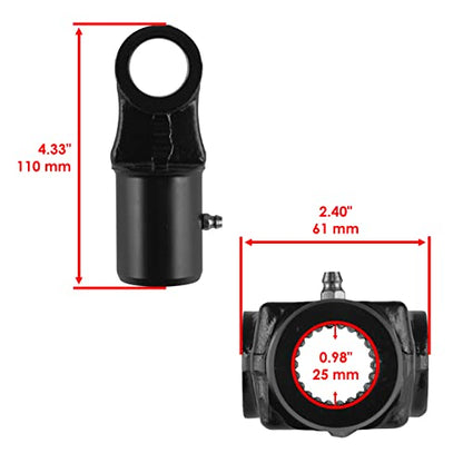 Caltric 2x Front Rear Drive Shaft Yoke with U-joint Compatible with Polaris RZR 900 All Options 2015 2016 2017-2020