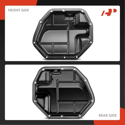 A-Premium Lower Engine Oil Pan Sump with Drain Plug & Gasket