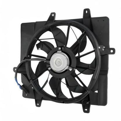 BOXI 620-440 Radiator Condenser Cooling Fan Assembly Fits for Chrysler PT Cruiser 2001-2008 2.4L L4 with 3-Pin Connector (Replaces 5017407AA)