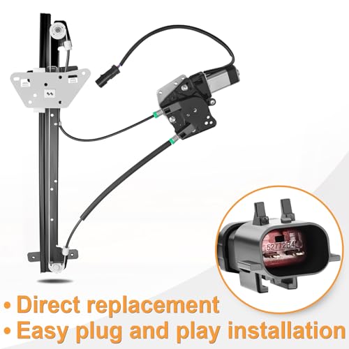 Front Left Power Window Regulator with Motor for Dodge Dakota Durango 00-04 - style: Front Driver Side