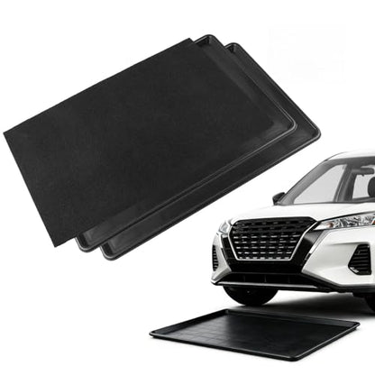 Oil Drain Pan,35" x 24" Large Oil Drip Tray for Under Car with No Splatter Pad, Leak-Proof Garage to Keep Floor Clean, Reusable Automotive Fluid Change Tray (2 PCS) - size: 2 PCS