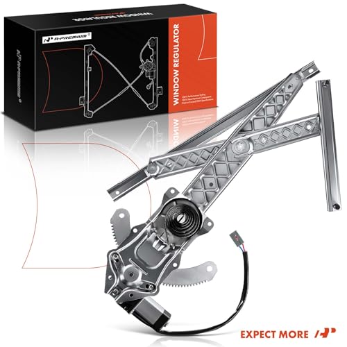 A-Premium Front Passenger Side Power Window Regulator with Motor (2-Pin) - size: Front Passenger Side