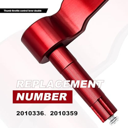 Thumb Throttle Control Lever Compatible with 2009-Up Polaris Scrambler XP 1000 EPS 500 850 Sportsman 450 570 850 XP 1000 550 ATV Extended Throttle Lever Replace# 2010336 2010359 Red - color: kongzhiganRed