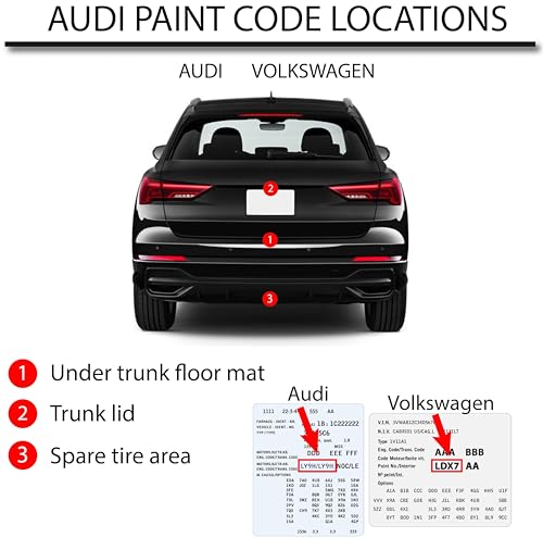 Automotive Paint for Volkswagen LD5L, Blue Silk, 8 oz - style: 8 oz