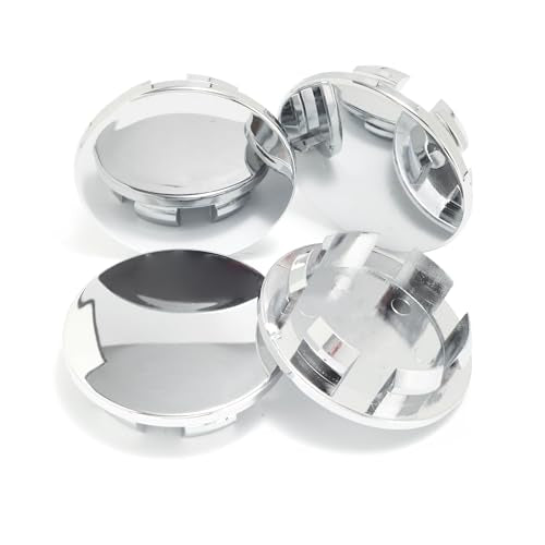 4Pcs 2.55in / 64.7mm Chrome Center Caps 2.09in ID Snap-On - size: OD 65MM , ID 53MM