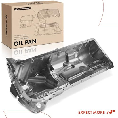 A-Premium Engine Oil Pan Sump with Drain Plug