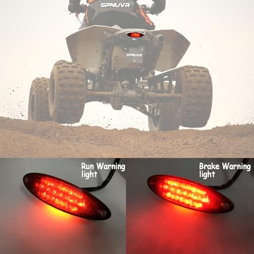 Universal 12V 28LEDs Motorcycle Brake Warning Tail Lights - color: Red