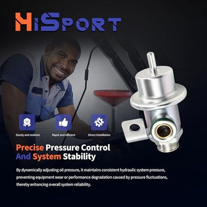 HiSport 17089203 Fuel Injection Pressure Regulator 3.0BAR - size: HSFPR105