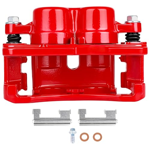 SCITOO 18-B4728 Front Right/Rear Left Disc Brake Caliper With Bracket Red - size: Front Passenger[18-B4728]Red