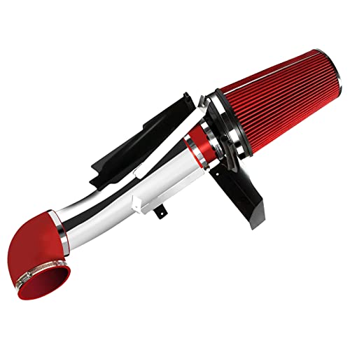 4" Cold Air Intake System Kit Compatible with 1999-2006 Chevy/GMC/Cadillac - color: Red