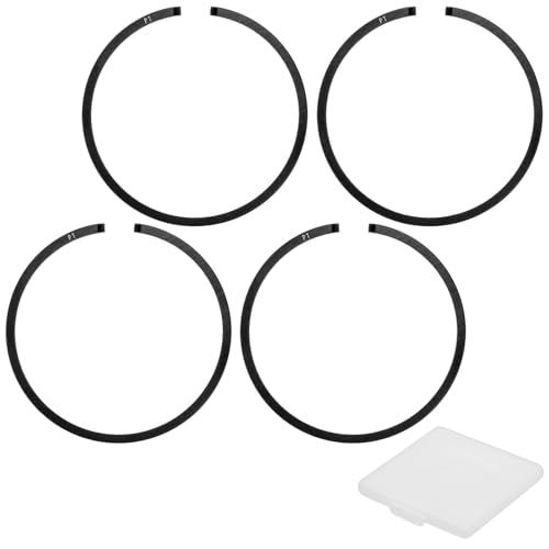 M METERXITY 2-Pack Engine Piston Rings Kit, 39mm x 1.5mm Thick Ductile Iron Piston Ring Set Standard Replacement for Small Engines/Motors/Machinery [Black] - size: 39mm x 1.5mm