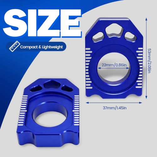 JFG RACING Dirt Bike Rear Axle Block for YZ125/YZ250/YZ250FX/YZ250X/YZ450FX - size: Medium