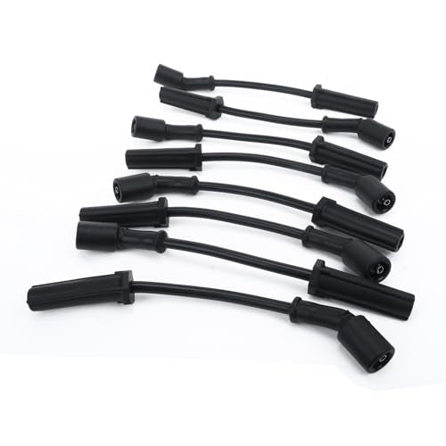 AC PERFORMANCE 9748UU High Performance Spark Plug Wire Set Black - style: 9748UU - Black