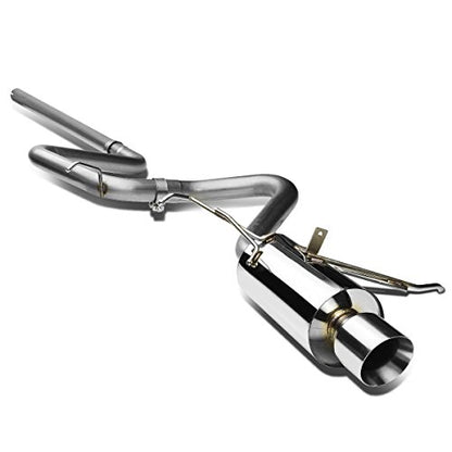 DNA Motoring CBE-CPTC99-NRT CBECPTC99NRT Stainless Steel Catback Exhaust System - color: Rolled