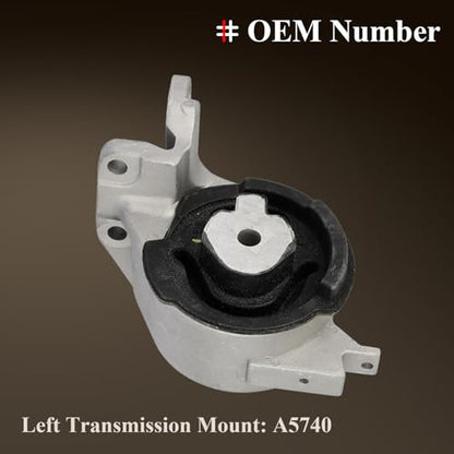 Engine Motor Mount & Trans Mount Kit for Ford Fusion 2010-2012 L4 2.5L - size: 2010-2012 Ford Fusion L4 2.5L